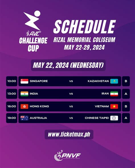 ticket max ph|2024 AVC Challenge Cup for Women: SGP vs KAZ .